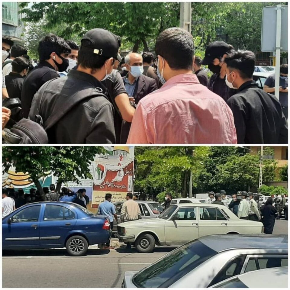 ضرب و شتم دانش آموزان معترض توسط نیروی های انتظامی