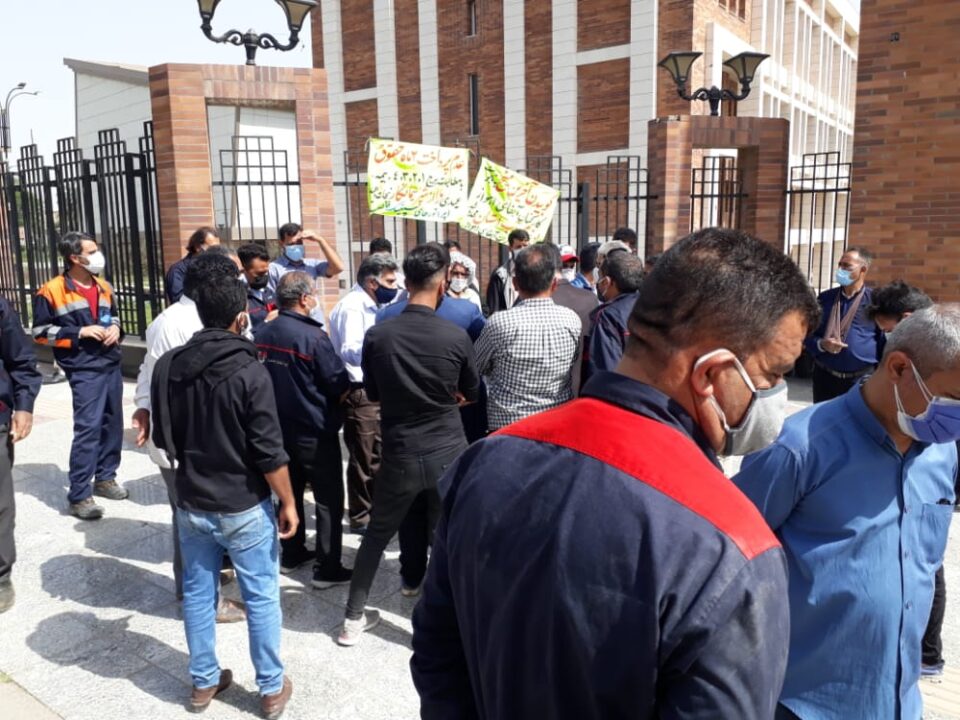 اعتراض کارگران آبفای اهواز 1