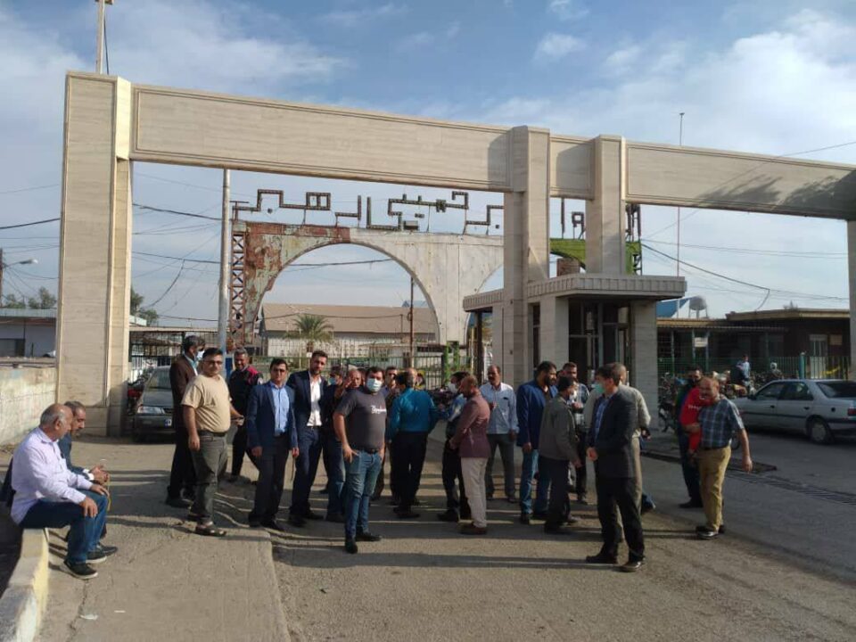 تداوم تجمع بازنشستگان سال۹۹ نیشکر هفت تپه 2