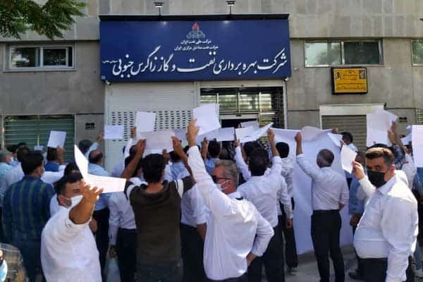 تجمع کارگران واحد ترابری شرکت بهره‌برداری نفت و گاز زاگرس جنوبی