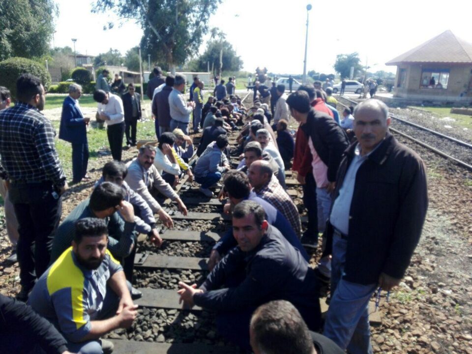 تجمع کارگران خطوط ابنیه فنی زنجان2
