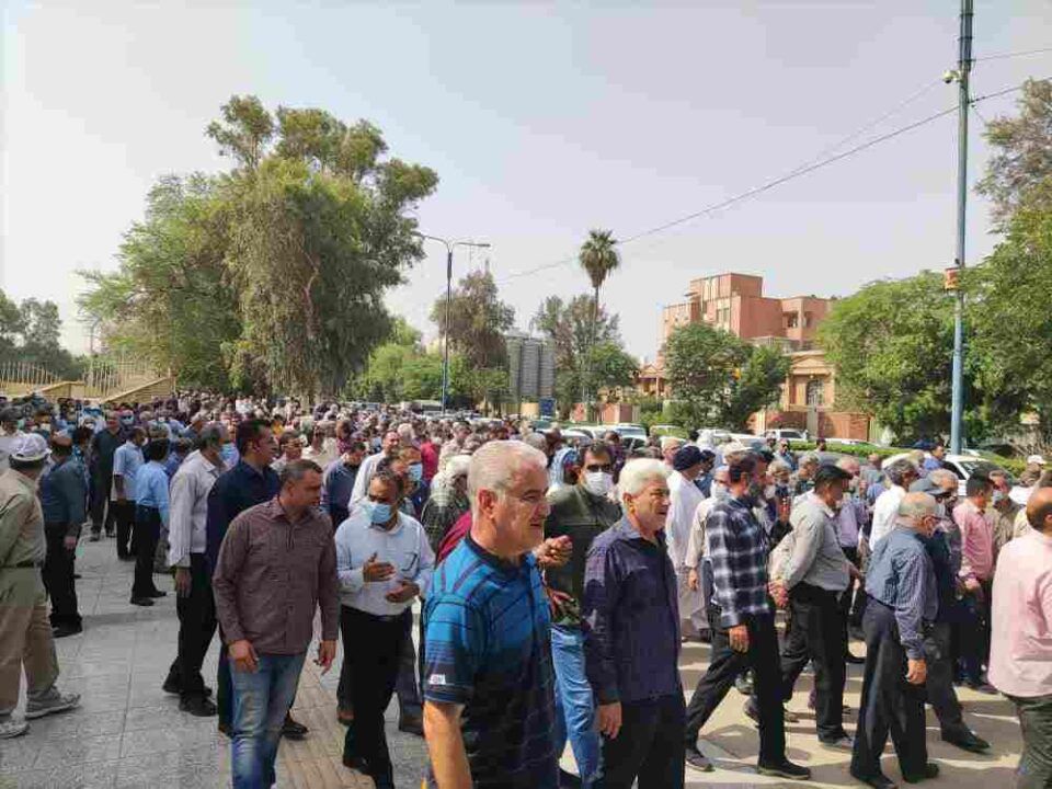 تداوم اعتراضات بازنشستگان تأمین اجتماعی اهواز