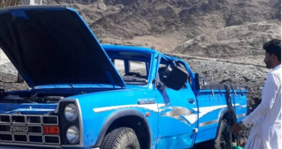 جان باختن یک سوختبر بلوچ در شهرستان سرباز