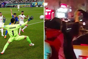 حذف تیم فوتبال جمهوری اسلامی از جام جهانی و ابراز شادی مردم