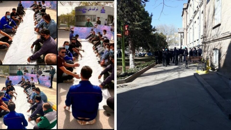 اعتراض کارگران فضای سبزِ نفت و گاز آغاجاری