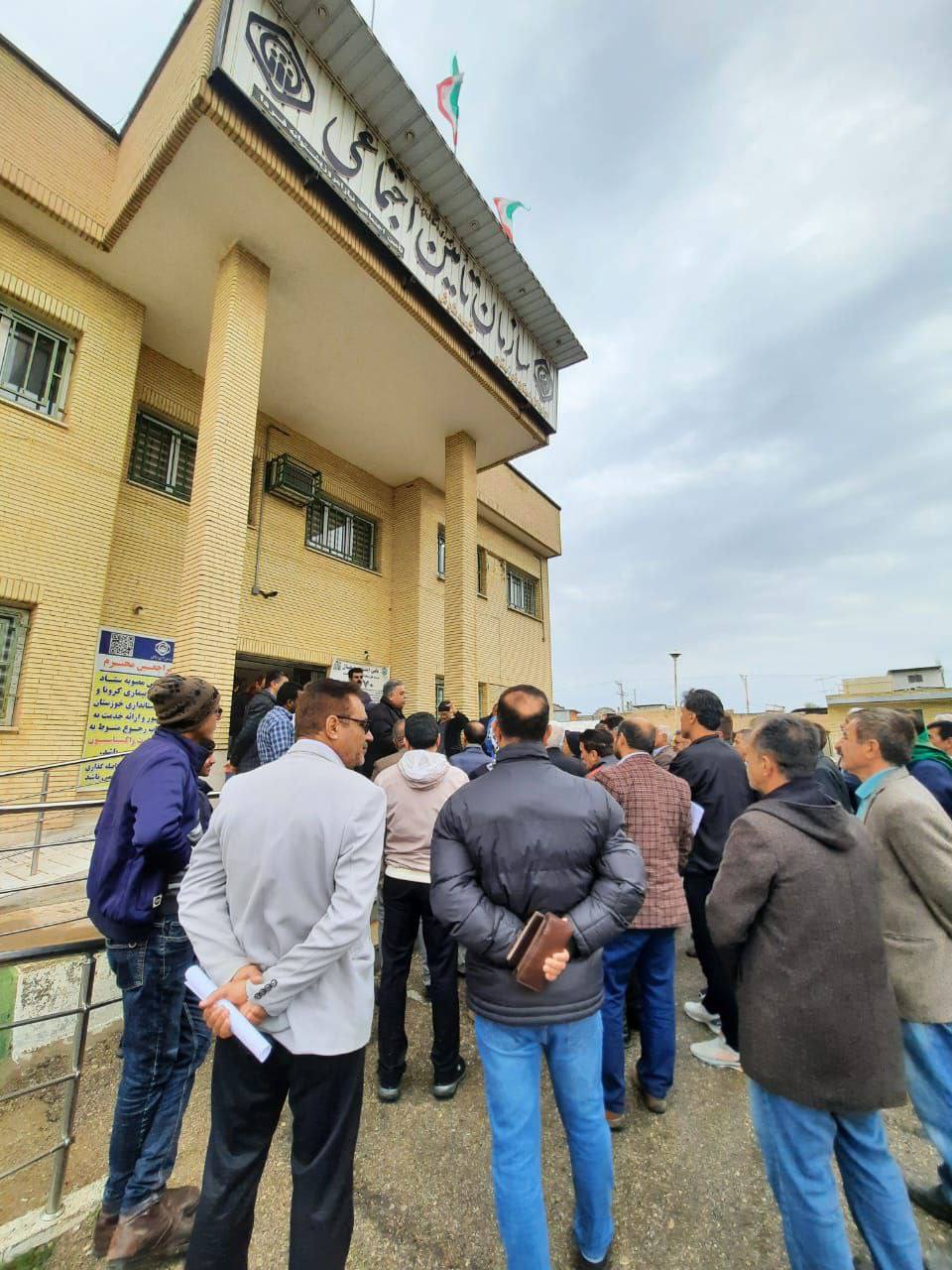 تجمع اعتراضی بازنشستگان تأمین اجتماعی در برخی از نقاط کشور 1