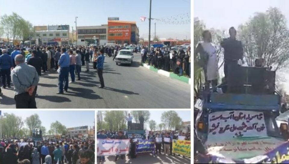 تجمع اعتراضی شهروندان شهر‌کیان چهار محال بختیاری2