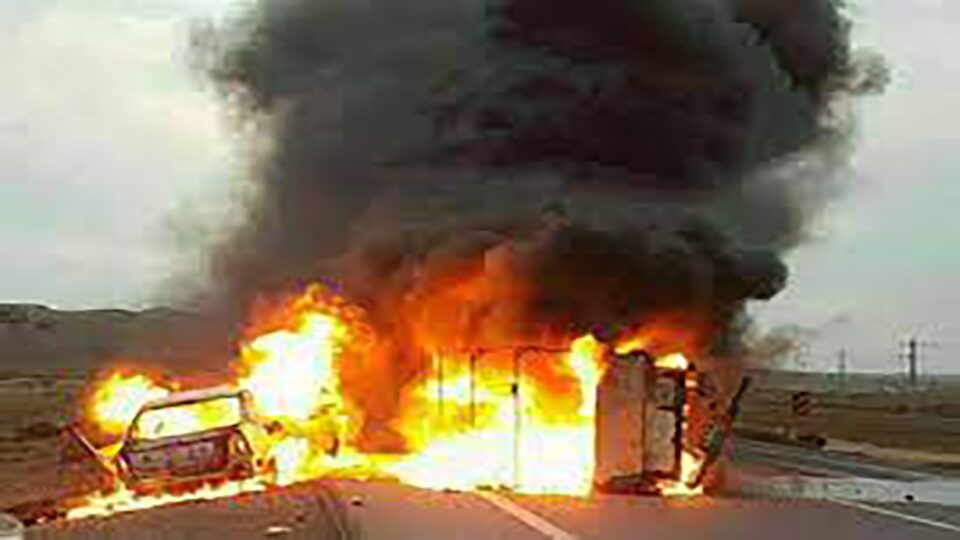 هشت کشته و زخمی بر اثر تصادف خودروی سوختبر 1