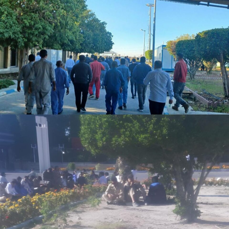 نارضایتی کارگران حفاری ارکان ثالث شاغل در دکل های نفتی اهواز6