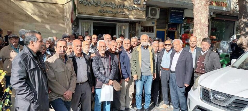 تجمع اعتراضی بازنشستگان صنایع فولاد4