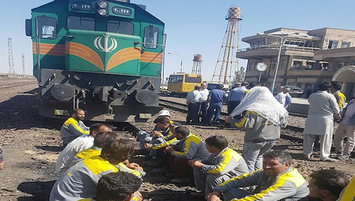 اعتراض کارگران راه‌آهن اراک به حداقل حقوق و نبود امنیت شغلی2