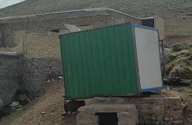 تخریب مدرسه‌ کانکسی بر اثر گردباد و انتقال دانش‌آموزان مراغه‌ به