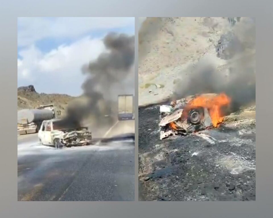 جانباختن سه سوختبر در پی تصادف در ایرانشهر 1