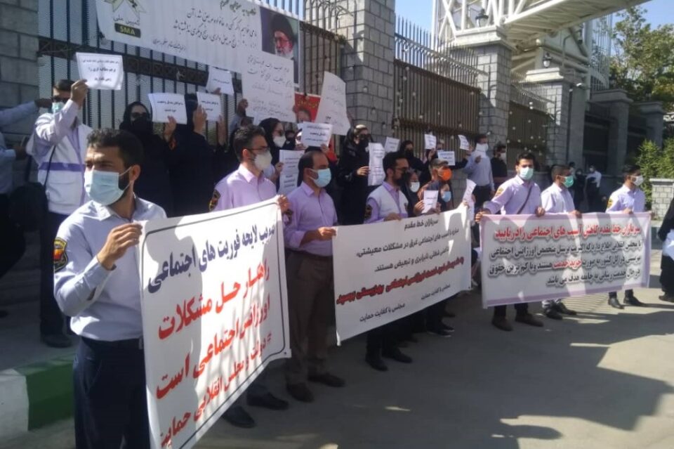 اعتراض پرستاران اورژانس تهران2