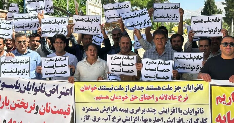 تجمع اعتراضی نانوایان در شهرهای مختلف 2