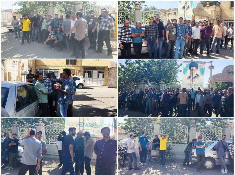 تجمع اعتراضی کارگران فولاد کویر اردستان