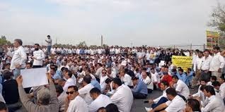 اعتراض کارگران ارکان ثالث در مناطق نفت خیز جنوب
