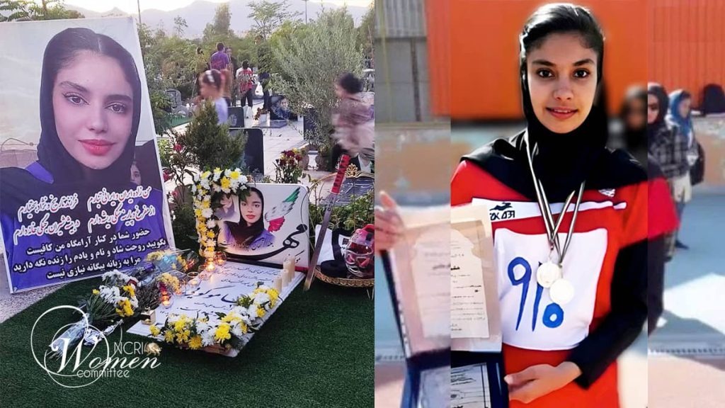 برگزاری مراسم تولد مهسا موگویی بر مزارش در فولادشهر