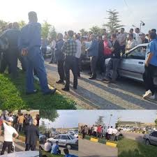 تجمع اعتراضی کارگران شرکت کشت و صنعت پارس در پارس آباد مغان