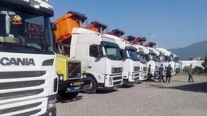 تجمع اعتراضی رانندگان کامیون در تهران و صدای اعتراض مقابل وزارت صمت