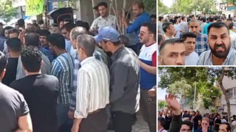 تجمع و اعتراض دوباره نانوایان در مشهد 1