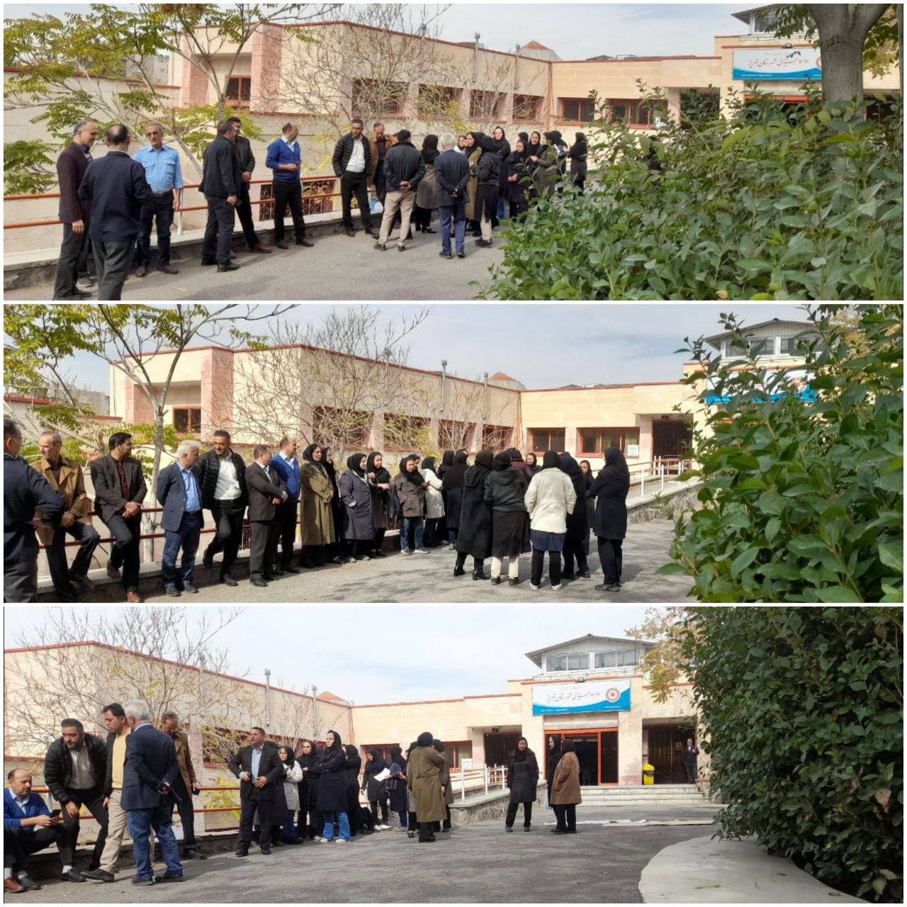 تحصن کارکنان اداره بهزیستی تبریز برای دومین روز متوالی