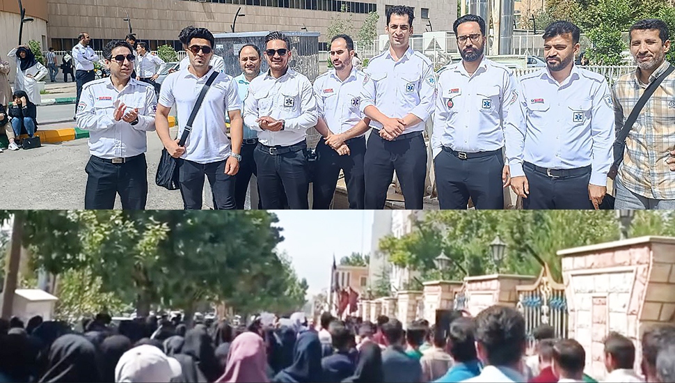 نارضایتی و تجمع اعتراضی پرستاران و کادر درمان در یاسوج