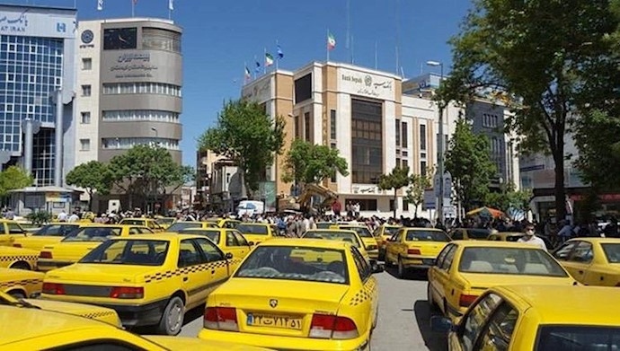 اعتصاب و تجمع سراسری رانندگان تاکسی در سنندج