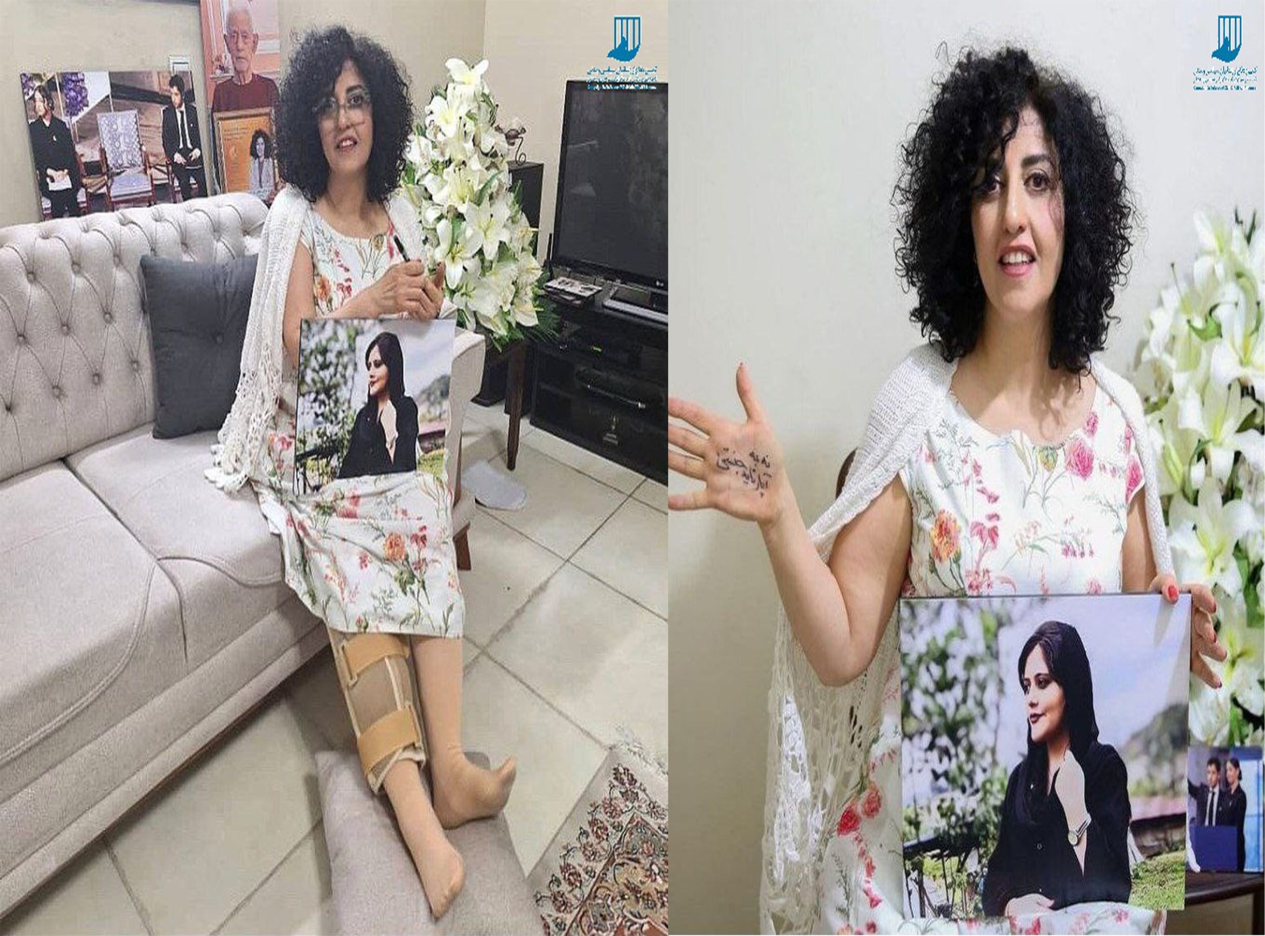 ممنوع‌الخروجی دائم نرگس محمدی توسط رژیم