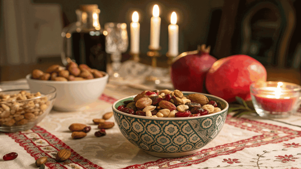 ajile shabe yalda winter solstice celebration in iran