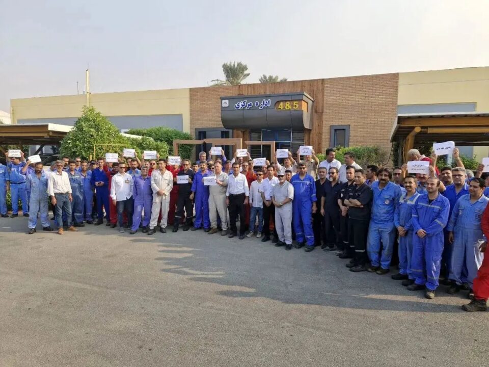 آغاز دور جدید اعتراضات کارگران پیمانکاری پارس جنوبی1