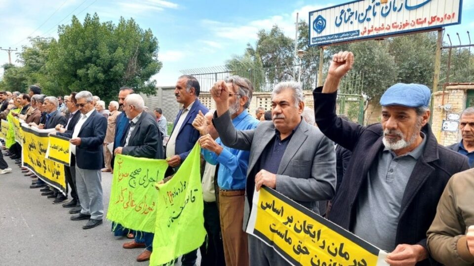 اعتراض کارگران و بازنشستگان ماشین‌سازی تبریز