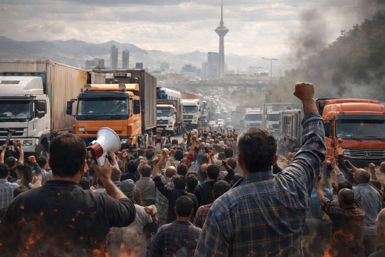 بیانیه اتحادیه کامیونداران در حمایت از اعتراضات سراسری