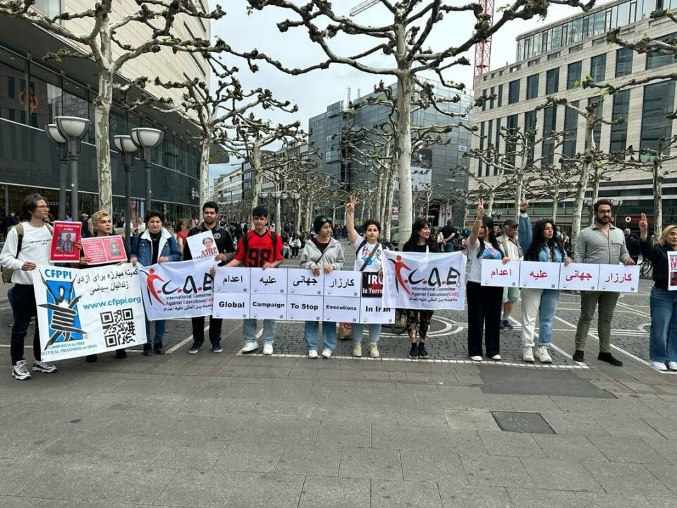 تجمع ایرانیان آزادیخواه در آلمان علیه اعدامها در ایران
