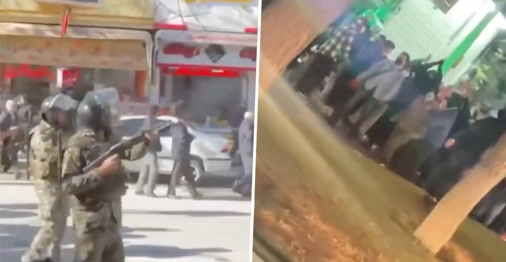 تیراندازی به معترضان در کرمانشاه