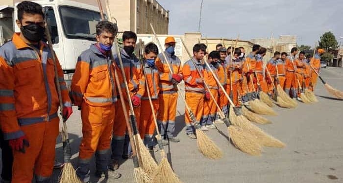 نارضایتی کارگران شهرداری خاش