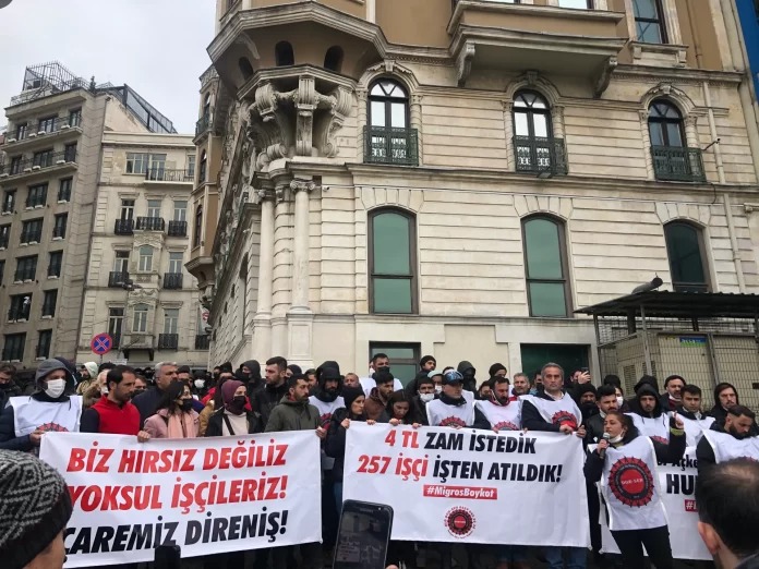 پیام همبستگی کارگران ترکیه با معترضان ایران