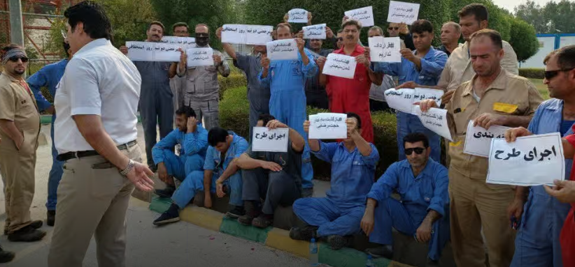 استمرار اعتصاب کارگران پالایشگاه دهم پارس جنوبی