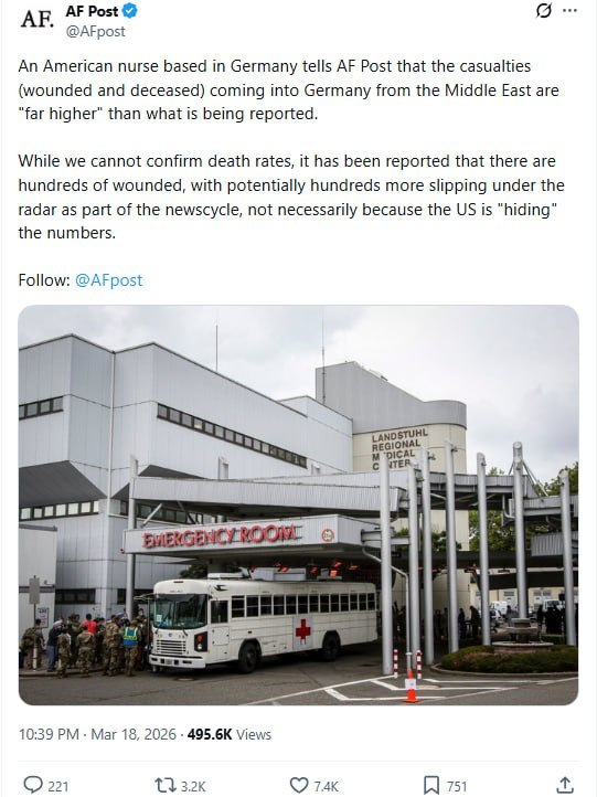 افزایش تلفات نیروهای آمریکایی در جنگ با ایران