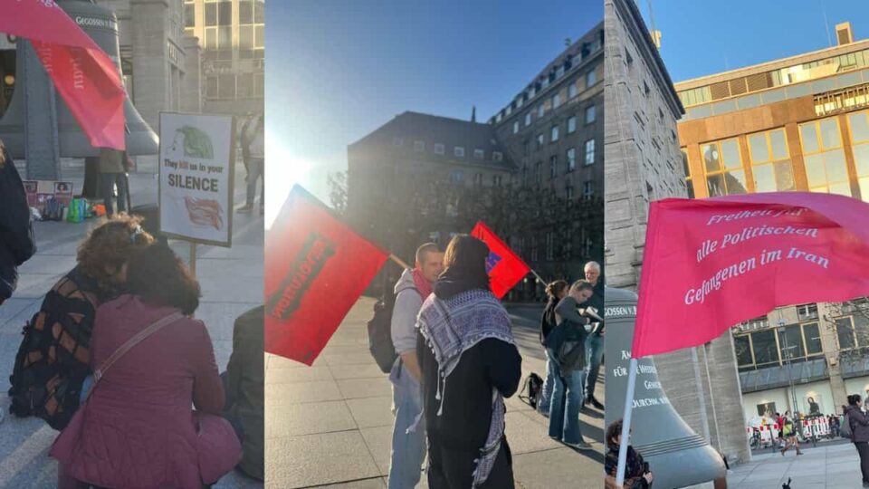 تجمع اعتراضی علیه جنگ و سرکوب در ایران در شهر بوخوم آلمان