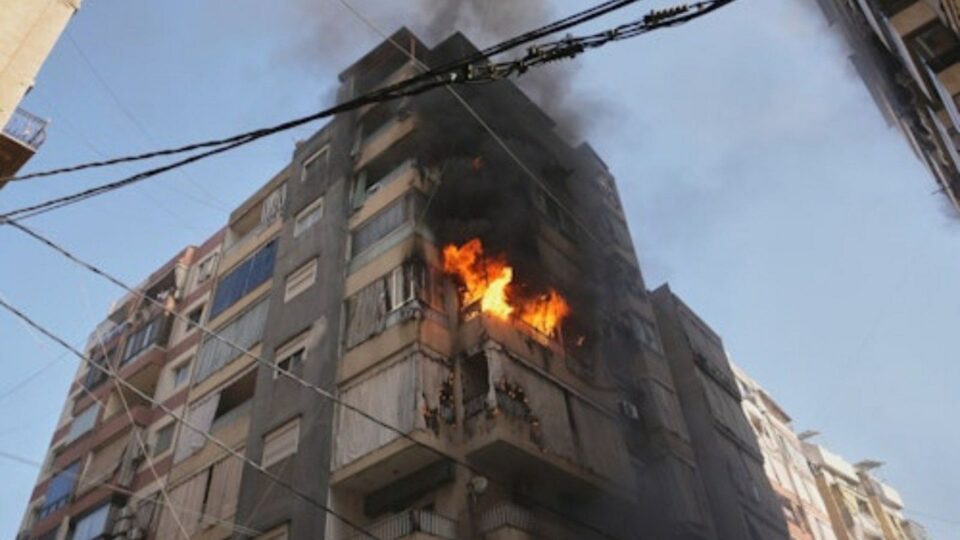 حملات هوایی و موشکی اسرائیل به مرکز بیروت