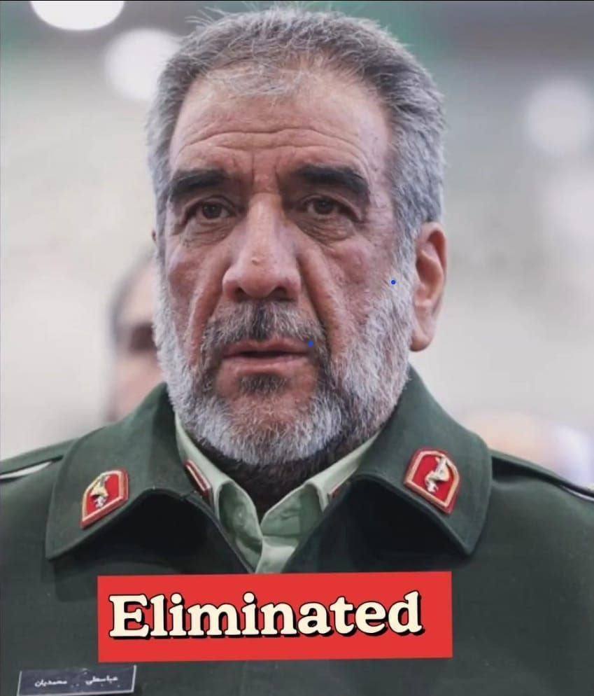 کشته شدن فرمانده پلیس تهران در حملات موشکی اسرائیل