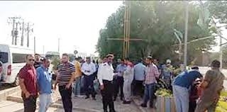تجمع اعتراضی رانندگان بندر ماهشهر