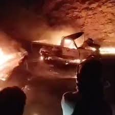 جانباختن دو سوختبر بلوچ در محور زاهدان به تهلاب