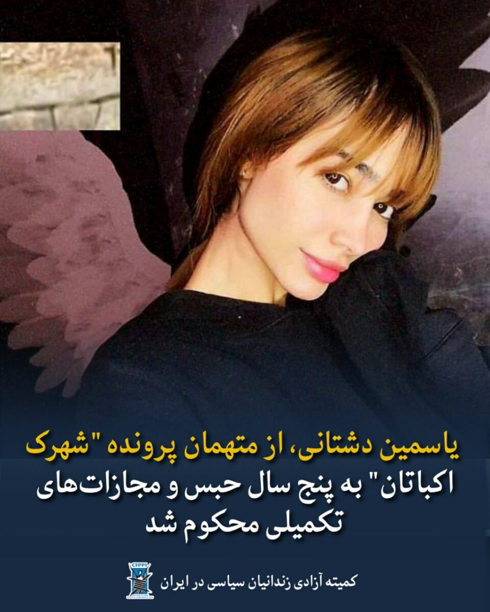 محکومیت یاسمین دشتانی به حبس و مجازات تکمیلی