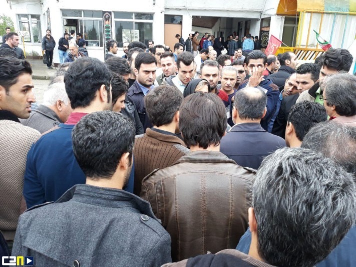 اعتراض کارگران کارخانه ریسندگی خاور رشت