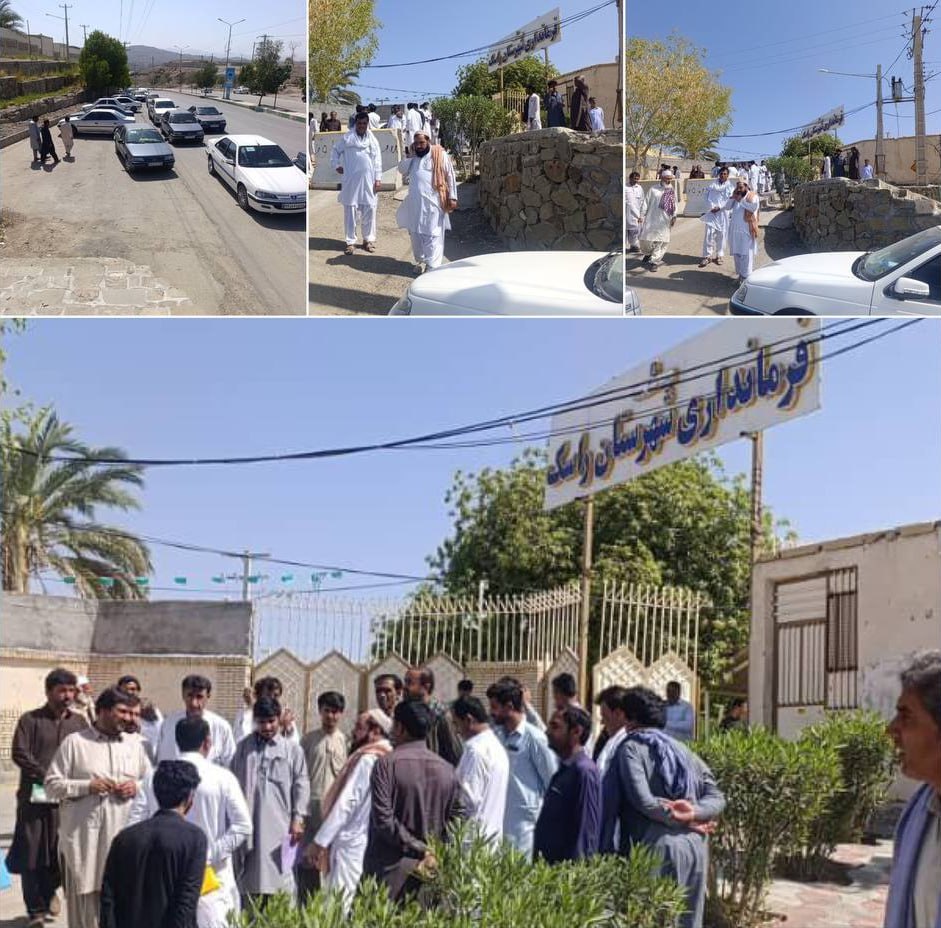 تجمع شماری از رانندگان و مالکان خودروهای سنگین در راسک