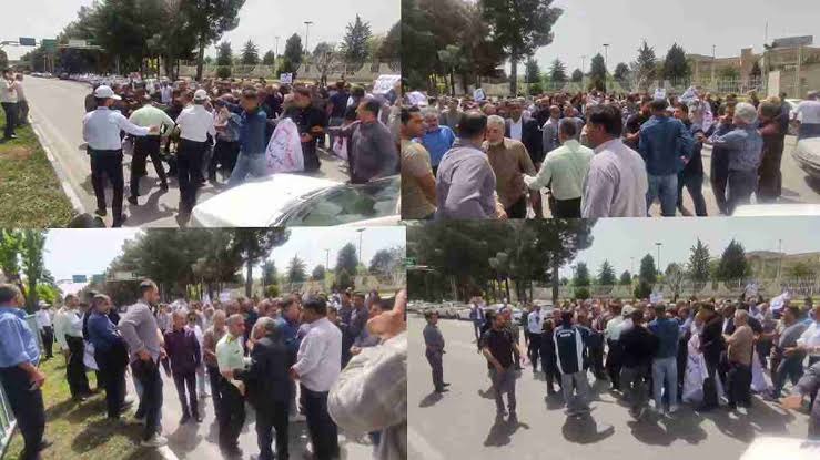 گردهمایی مالکان زمین‌های شهرک هوانیروز کرمانشاه