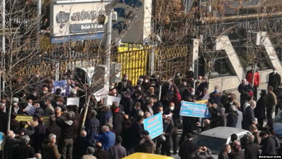تجمع اعتراضی بازنشستگان تأمین اجتماعی در چند شهر
