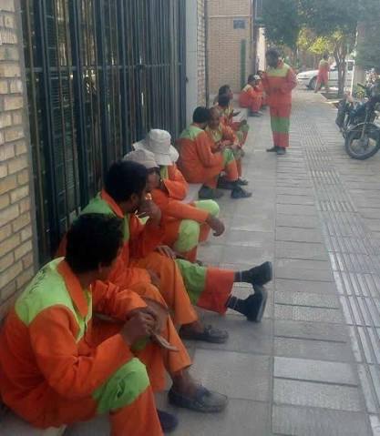 تجمع کارگران شرکتی شهرداری بناب